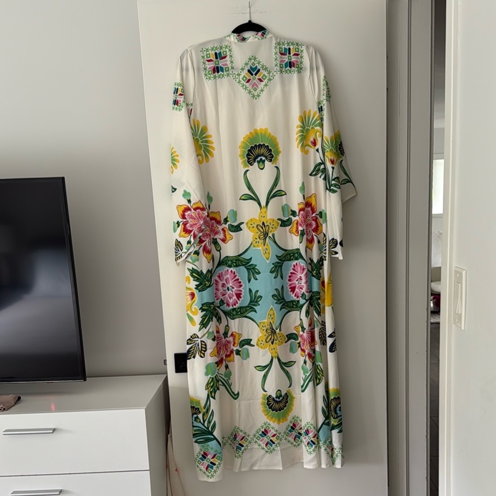 Floral printed long flowing dress similar to La Double J . Never worn